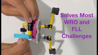 This GRAB and LIFT Attachment can Solve Most LEGO Robotics Challenges (WRO and FLL) [SPIKE]