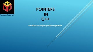 Pointers | C++ | CBSE | output program | in Tamil | Class 12 Computer Science