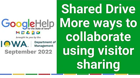 Shared Drive - More ways to collaborate using visitor sharing