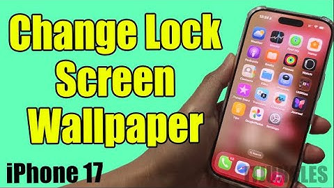 How to Change Only Your Lock Screen Wallpaper on iPhone 17!