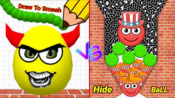 HIDE BALL brain teaser games (save the dogs) 🆚 Draw to smash Gameplay part 31