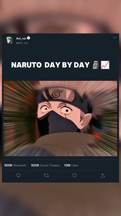 NARUTO  DAY BY DAY 🗿📈 #naruto #narutoshippuden #kakashi