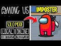 SOLO MODE in Among Us (100% Imposter)