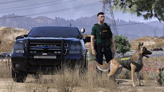 BCSO K-9 UNIT | PLAYING AS A COP IN GTA 5 | AJAX ON THE HUNT! #quantv  #4k #lspdfr by Moises Villarreal 1,659 views 2 months ago 18 minutes