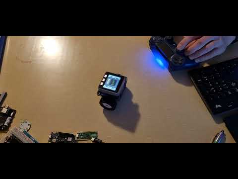 M5Stack Bala2 with PS4 controller connected.