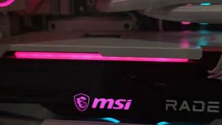 msi radeon rx 6750 xt gaming x trio rgb led flickering 