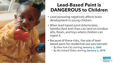 Safe Work Practices in NYC: Lead-Based Paint, May 2024