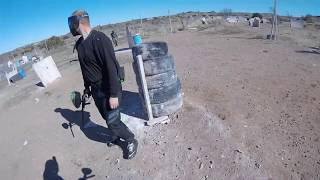 Palmdale Paintball Wars  2-1-2020. 7th Game, Rounds 1, 2 and 3. Flats