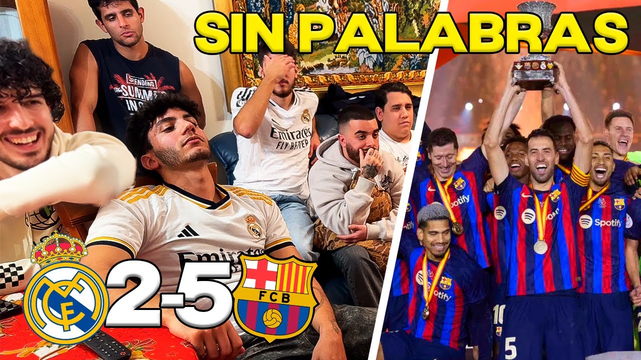 REACCIONANDO AL MADRID 2-5 BARCELONA *DECEPCIONADOS DEL PARTIDO*