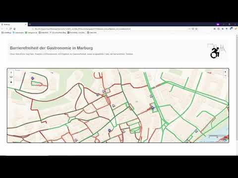 LF9 WebMapping: Barrierefreiheit der Gastronomie in Marburg