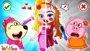 Perfect vs Messy Barbie - Extreme Makeover Challenge with Lucy and Nancy | Wolfoo New Episodes 2025