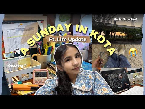 A Sunday In Kota as an 11th Grader 📚| Life Updates, Hostel, Coaching, Kota experience ⭐️|