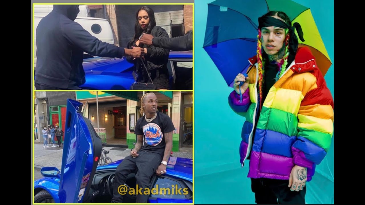 Rich the Kid picks up 6ix9ine Baby Moms from the HOOD in a Lambo ...