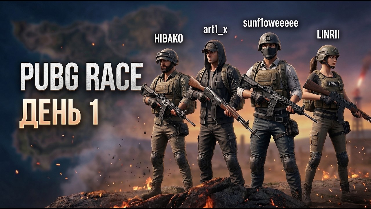 СЫГРАЛИ ТУРНИР PUBG RACE 2026 (День 1)