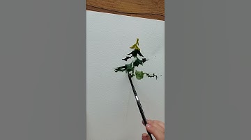 Expressive Watercolor Christmas Tree tutorial