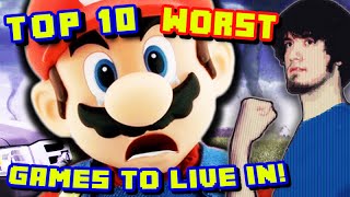 Top 10 WORST Video Game Worlds To Live In! - PBG