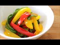 Stir-Fried of Colorful Peppers Recipe 美容にいい!カラフルピーマン炒めの作り方 …