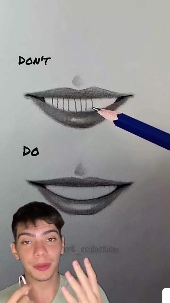 Desenhe um sorriso perfeito com técnicas simples de sombreamento! ?✏️