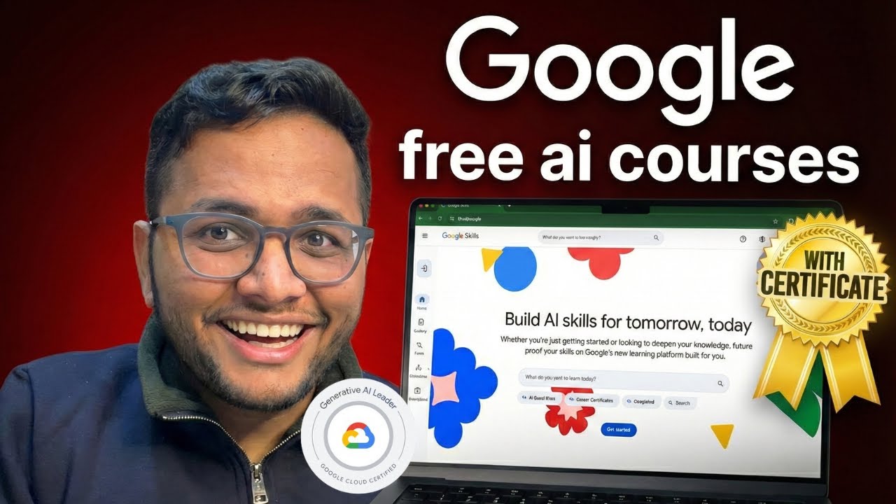 FREE Google AI Courses for 2026 | Learn AI for FREE in 2026 - YouTube