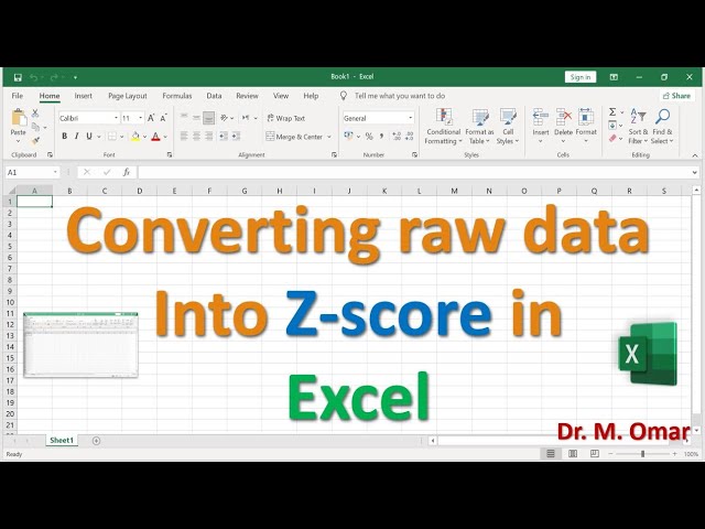 Converting row data Into Z score in Excel class=