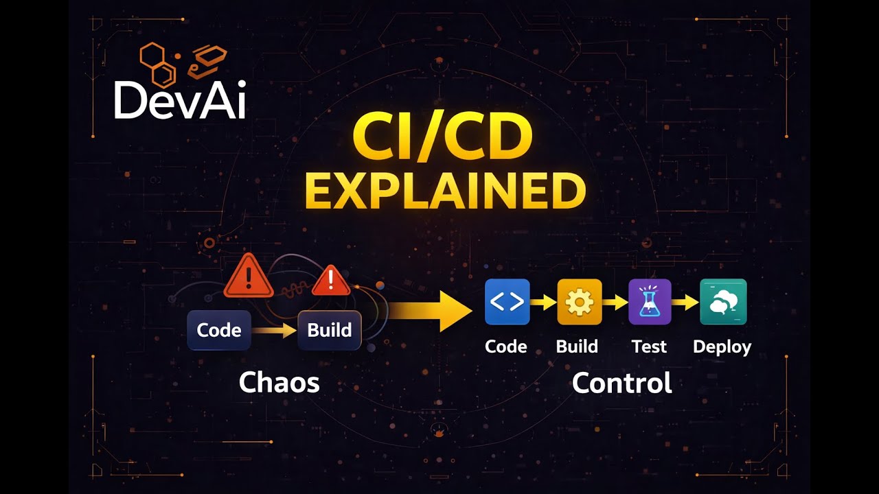 CI/CD Explained in Hindi | CI/CD Pipeline from Chaos to Control ||
