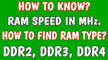 How to check Computer RAM Speed and Type In Windows 10