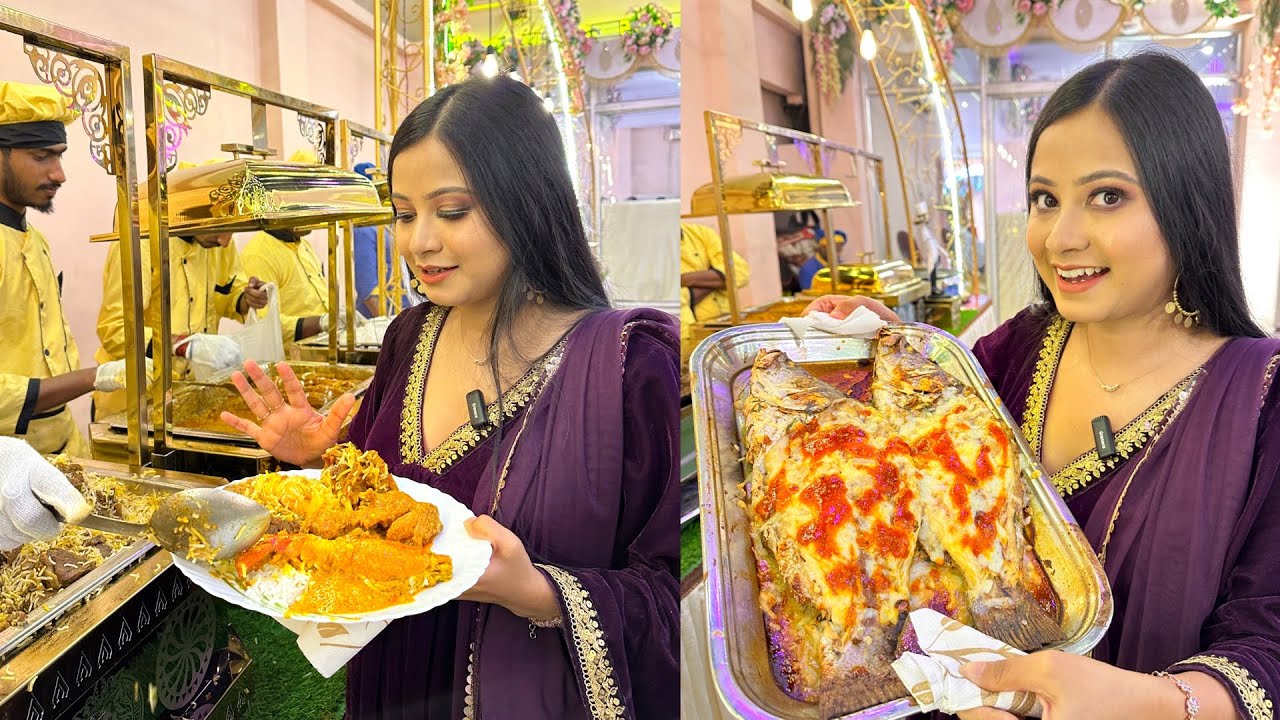 বিয়েবাড়িতে Continental food? Ami ki aka ato khabar khai biebari gie? ft. Mahabhoj Caterer