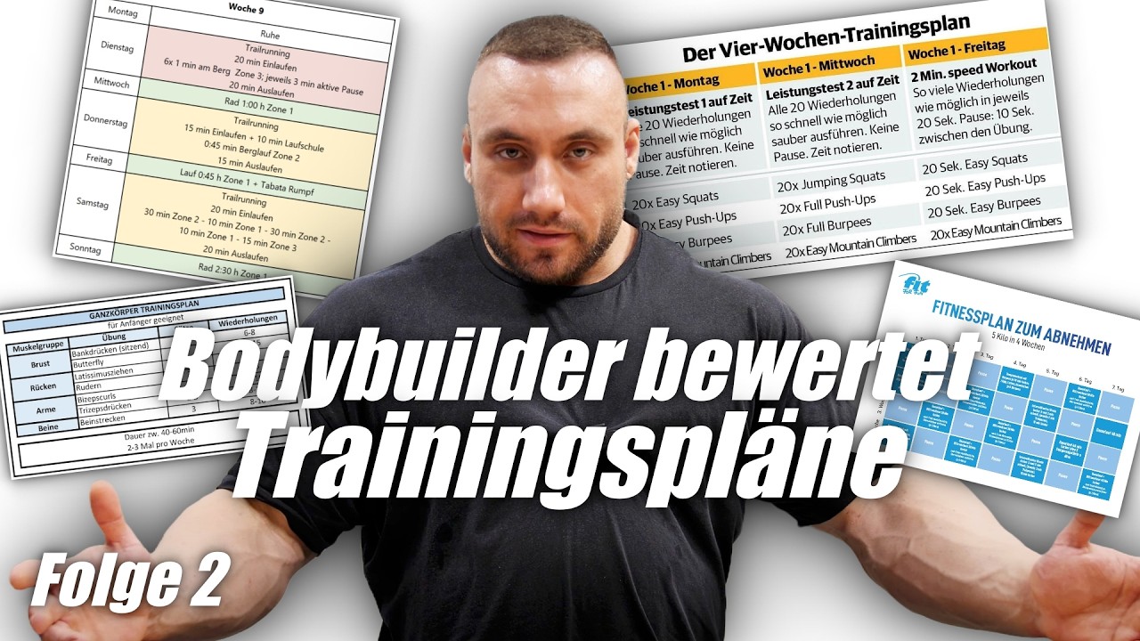 Ich BEWERTE eure TRAININGSPLÄNE l Folge 2