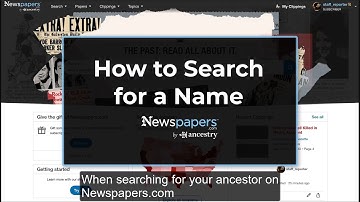 How to Search for a Name on Newspapers.com