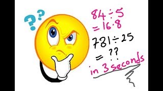 Maths Trick For Fast Division without Calculator