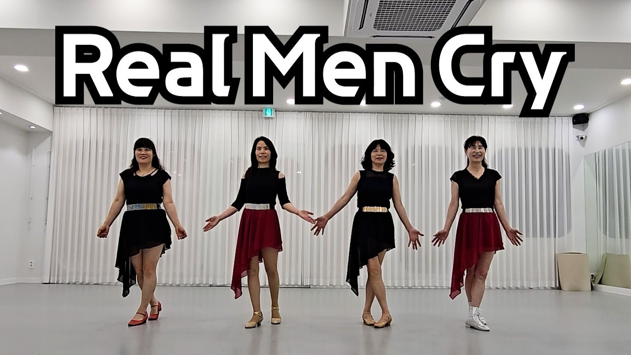 Real Men Cry Line Dance / Improver / 리얼 맨 크라이 라인댄스, 선생님은 같아도 모두 다르게 출수있다는~~