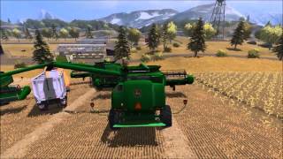 Moisson américaine ! | Vidéo spéciale 770 abonnés ! | Farming-simulator 2013