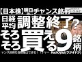 【日本株-明日のチャンス銘柄】日経平均は調整終了?そろそろ買える9銘柄! ここ4日間、下げている日経平均だが、25MA(25日移動平均線)付近で調整を終え反発する可能性がある。安値圏にある銘柄等紹介。