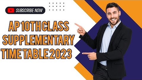 AP 10th Class Supplementary Time Table 2023 || Rajesh tv