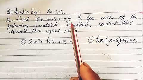 Class X, Mathematics, Chapter 4, Quadratic Equations, Ex 4.4, Q No 2