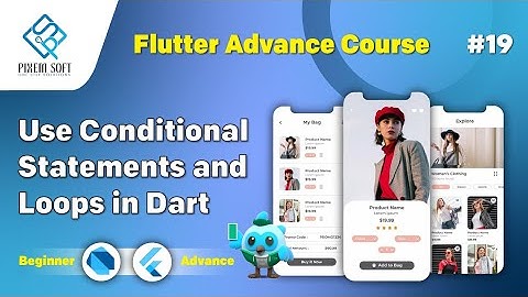 How to use conditional statements and loops in Dart? for Flutter development #coding  #ifelse