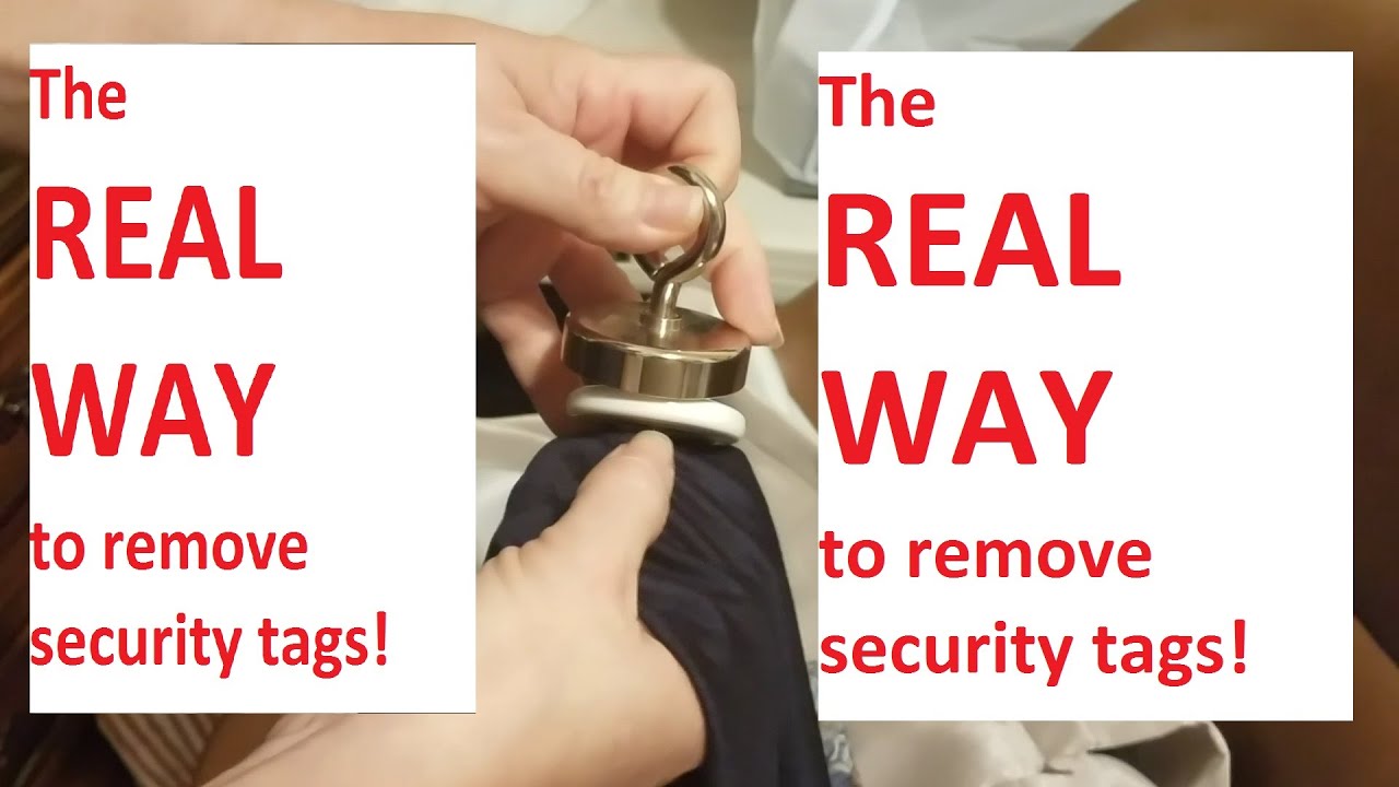 The REAL Way To Remove Security Tags YouTube