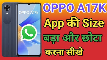 OPPO A17K App ka size Chota Kaise Kare | Change Android App Icon Size OPPO A17K