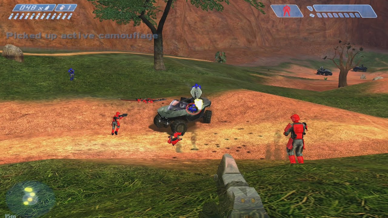 Halo 1 UNSC Red Vs Blue Marines Ai Battle