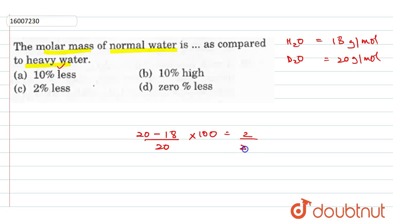 molar-mass-of-water