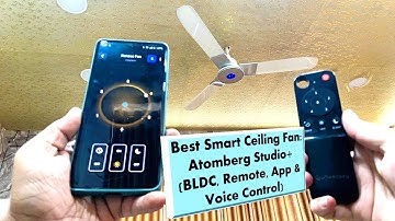 Atomberg Studio+ BLDC Ceiling Fan-Best Smart Ceiling Fan with Remote, App & Voice Control