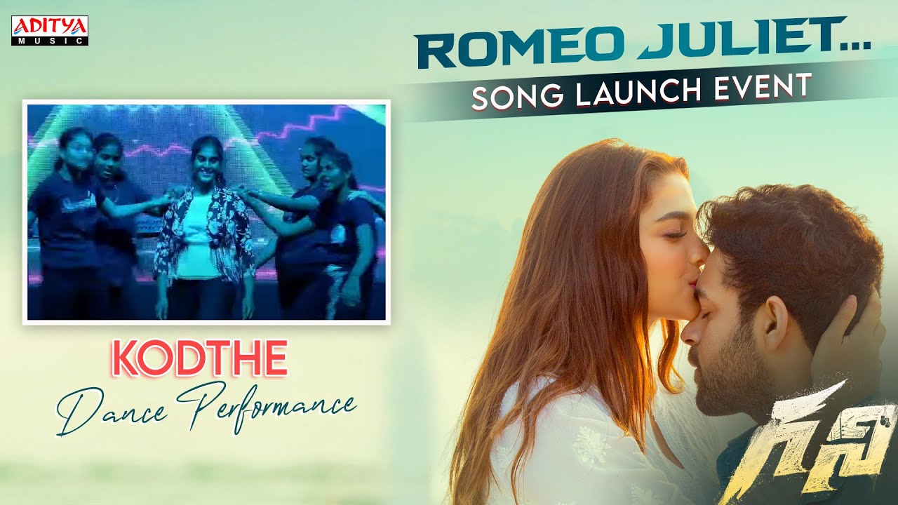 Kodthe Song Dance Performance | Ghani Song Launch Event Live | Romeo Juliet Song | Varun Tej