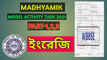 MODEL ACTIVITY TASK CLASS 10 ENGLISH PART 1,2,3 NEW 2021