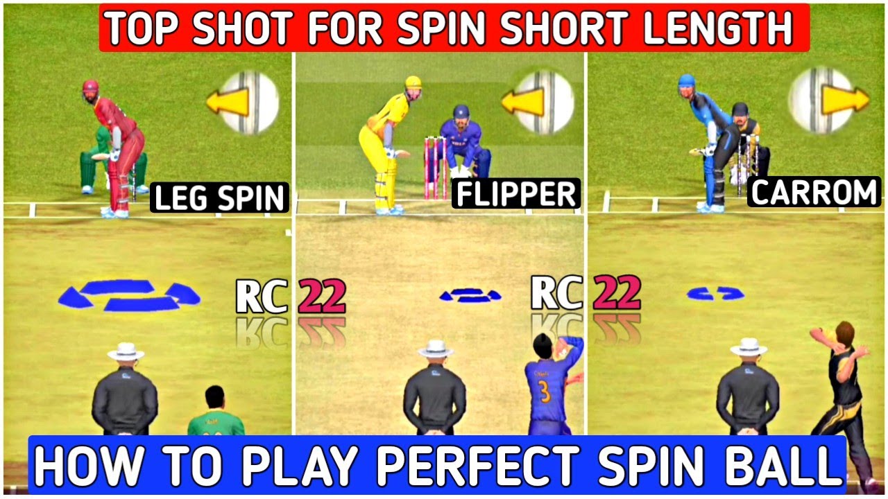 RC 22 Top Free Shot for Short Spin 🔥🤯 || How To Play Perfect Shot ...