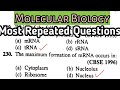 molecular biology mcq || neet 2022 preparation || Biology most Repeated Questions (7)