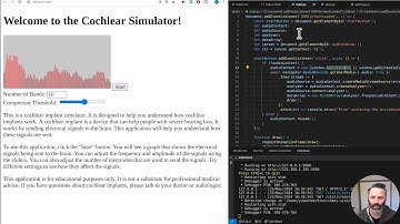 Web-Based Cochlear Implant Simulation Application: Frequency & Amplitude Development