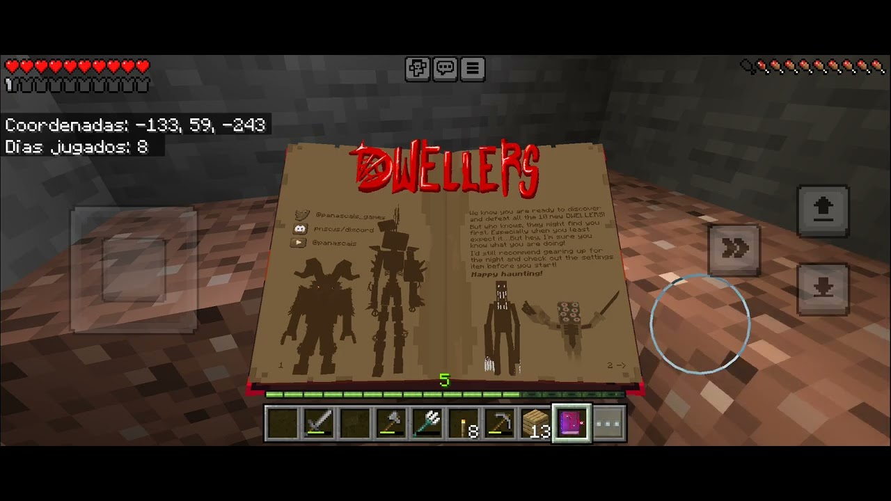 Playing minecraft at a friend's server with the horror mods activated