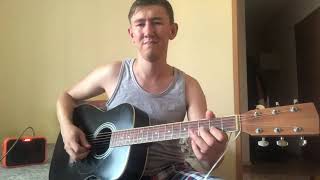 AC/DC. Back in black. Acoustic solo cover.