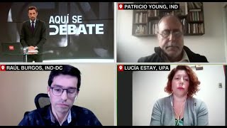 Aquí Se Debate, candidatos a la CC | Patricio Young, Raúl Burgos y Lucía Estay
