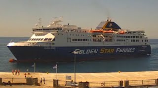 Golden star ferries: M/S Andros king arriving to Tinos